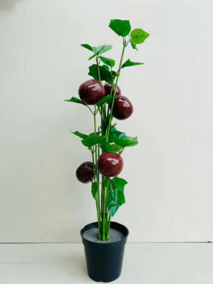 75cm Plum Fruit Mini Potted Plant – Chic Artificial Greenery for Modern Indoor Décor